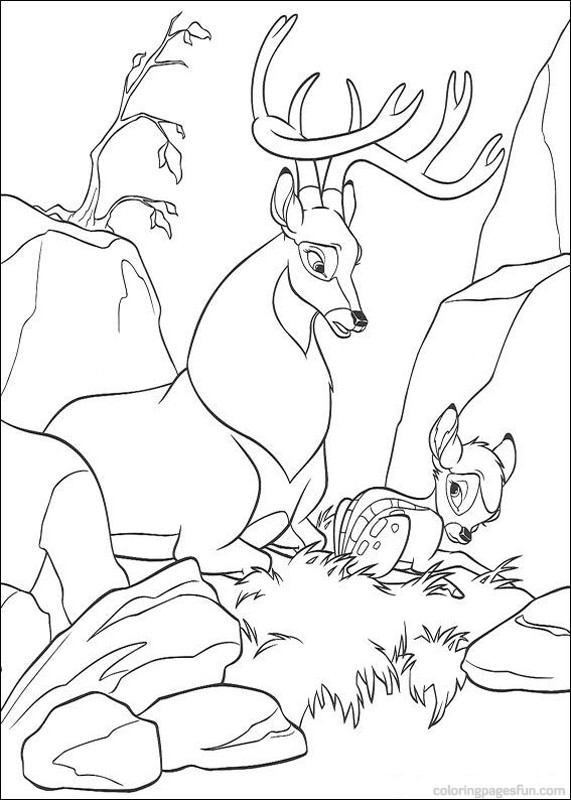 Dessin #11117 - dessin de bambi à colorier