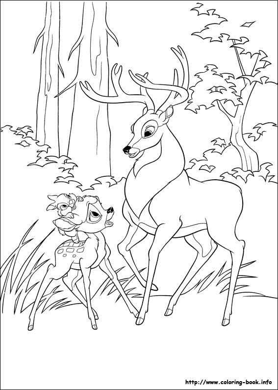 Dessin #11154 - Coloriage bambi à colorier