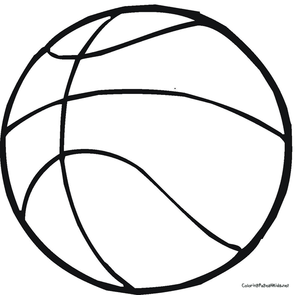 Image #17062 - Coloriage basketball gratuit