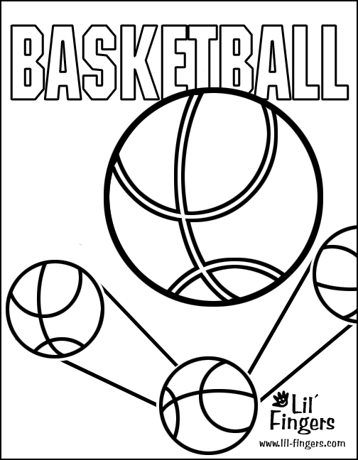 Image #17069 - Coloriage basketball gratuit