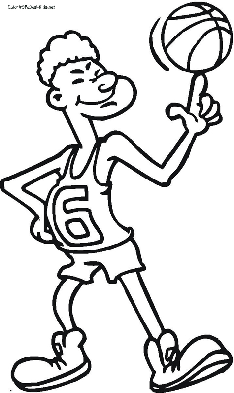 Image #17113 - Coloriage basketball gratuit