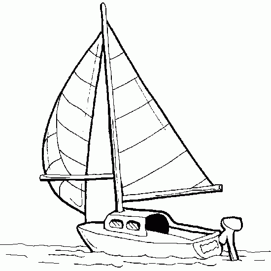 Image #17964 - Coloriage bateau gratuit
