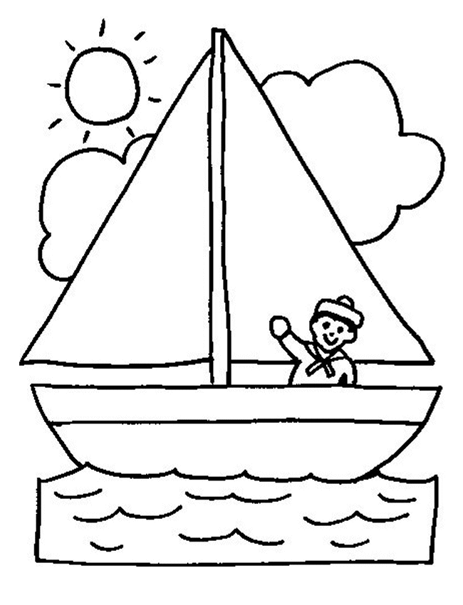 Image #17965 - Coloriage bateau gratuit