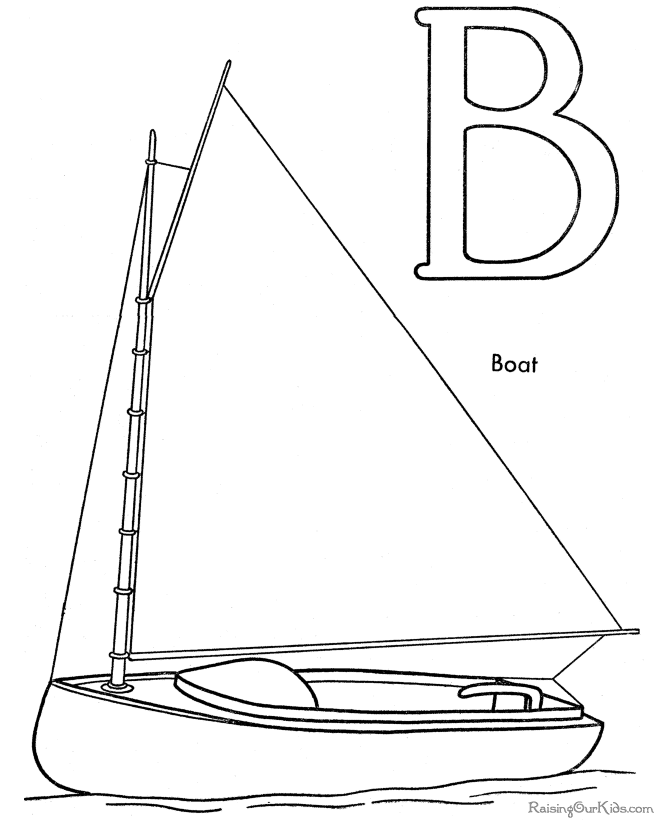 Image #17980 - Coloriage bateau gratuit
