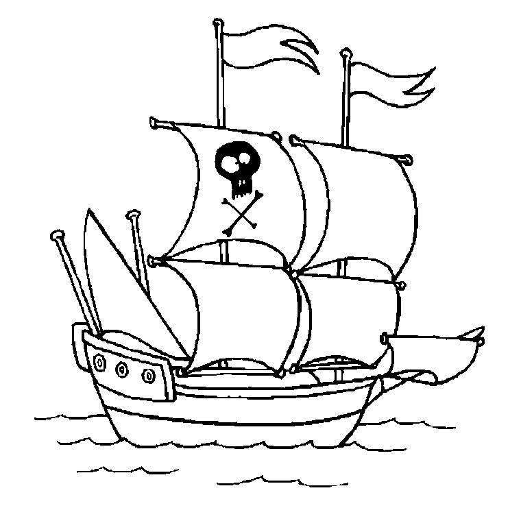 Image #17988 - Coloriage bateau gratuit