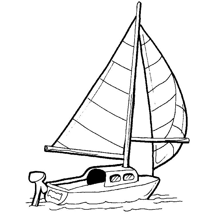 Image #17990 - Coloriage bateau gratuit