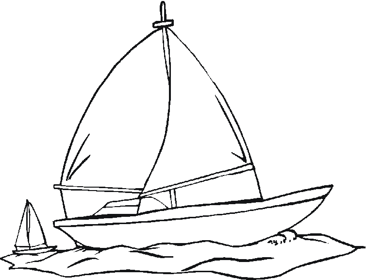 Image #17992 - Coloriage bateau gratuit