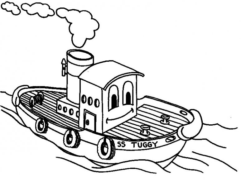 Image #17997 - Coloriage bateau gratuit