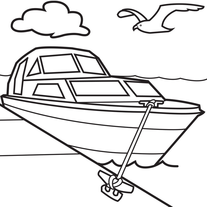 Sélection de dessins de coloriage bateau à imprimer sur LaGuerche.com