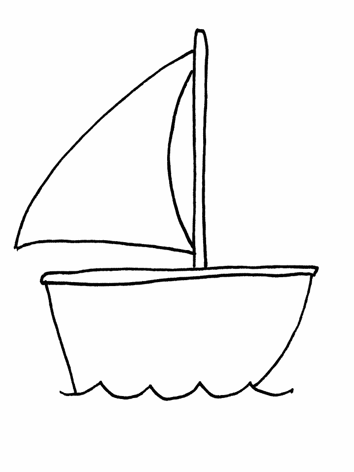 Image #17999 - Coloriage bateau gratuit