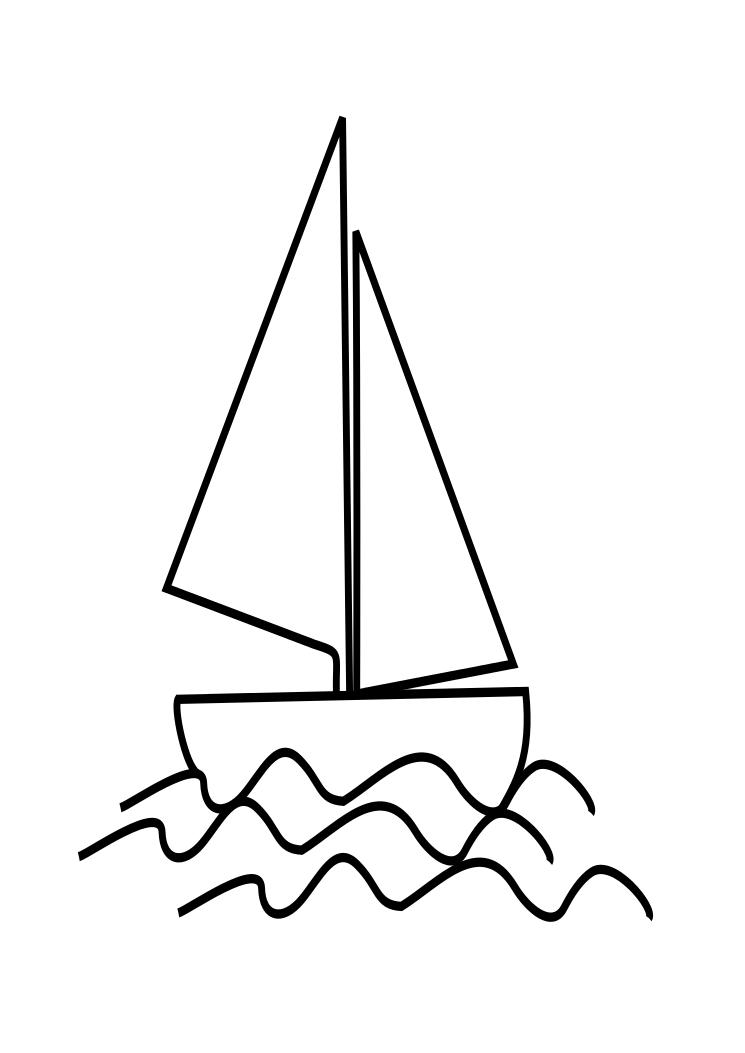 Image #18033 - Coloriage bateau gratuit