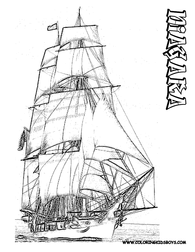 Dessin #15860 - image de bateau de guerre a dessiner