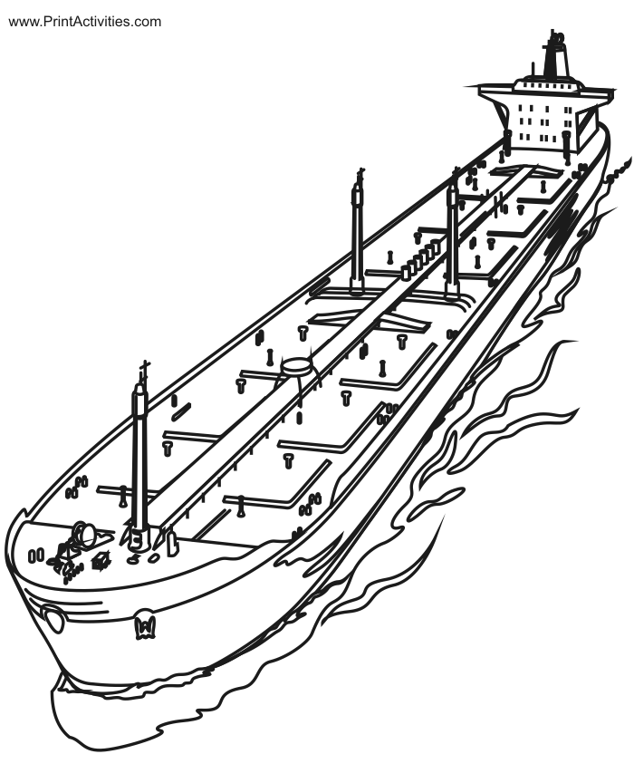 Dessin #15862 - dessin de bateau de guerre à imprimer