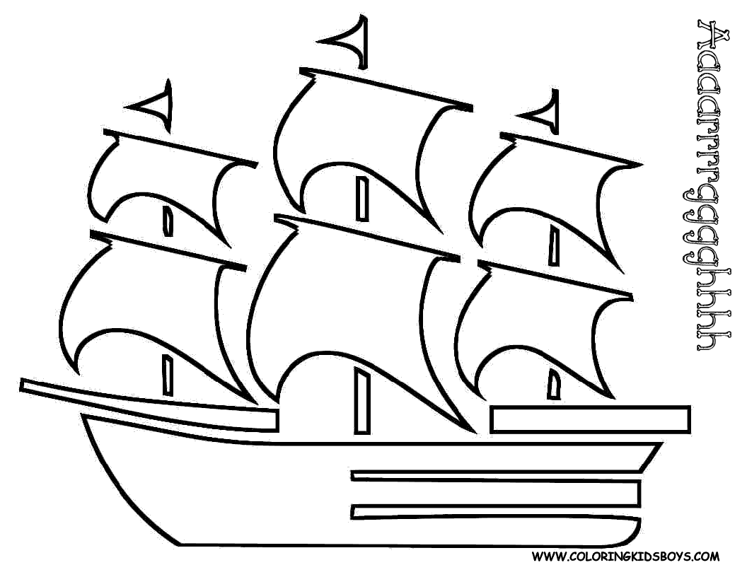 Dessin #15892 - Dessin de bateau pirate a imprimer