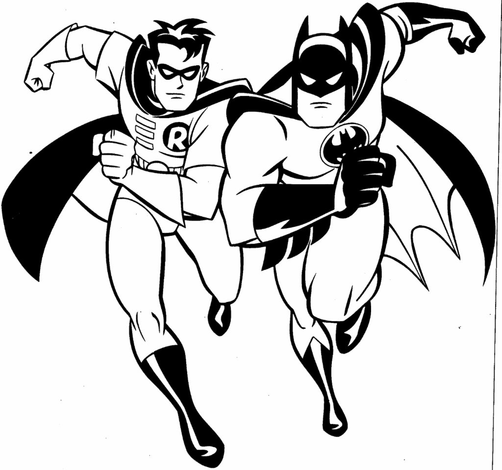 batman & robin dessins à colorier 
