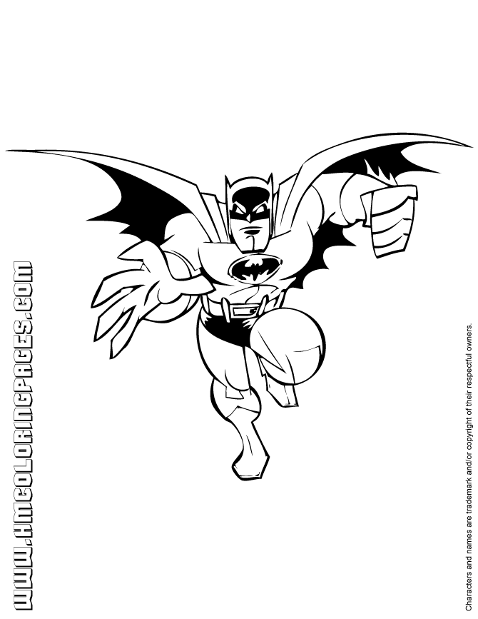 batman superhero dessin à colorier 