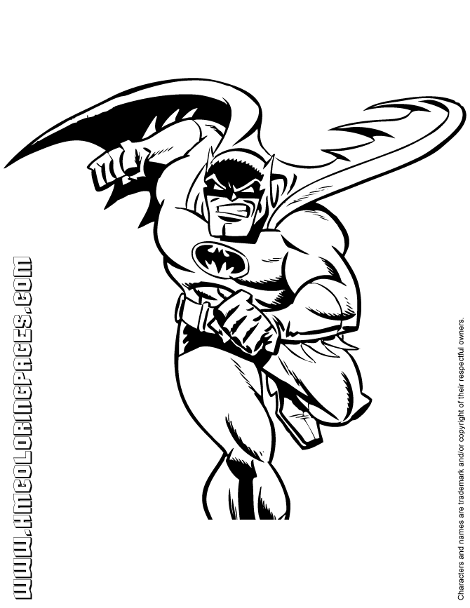 cool batman cartoon dessin à colorier 
