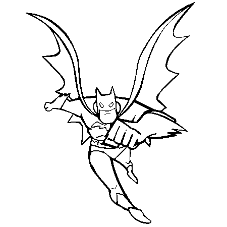 dessin coloriage super héros batman