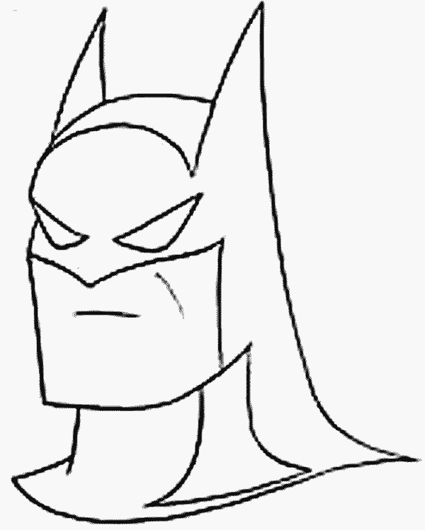 coloriage a imprimer batman portrait gratuit et colorier