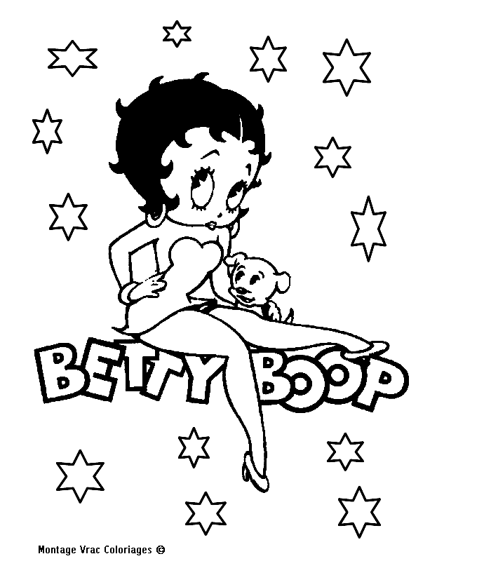 Image #23515 - Coloriage betty boop gratuit