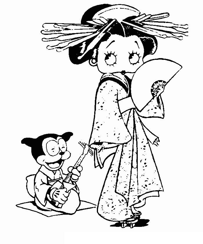 Image #23517 - Coloriage betty boop gratuit
