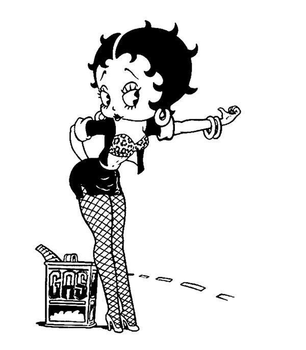 Image #23524 - Coloriage betty boop gratuit