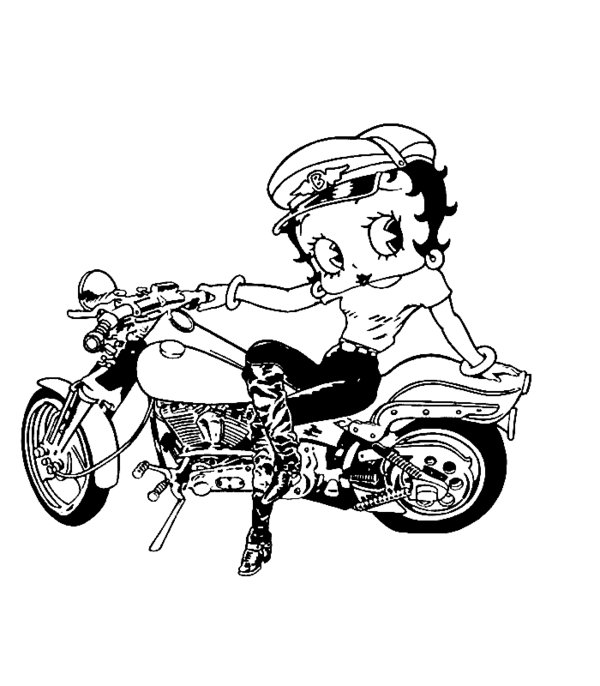 Image #23525 - Coloriage betty boop gratuit