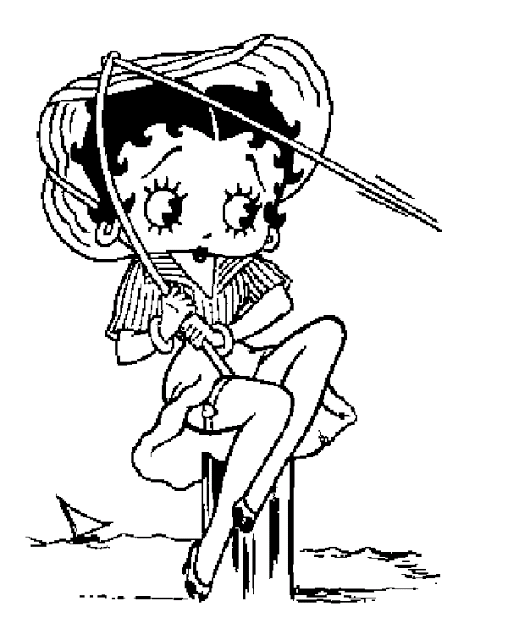 Image #23527 - Coloriage betty boop gratuit