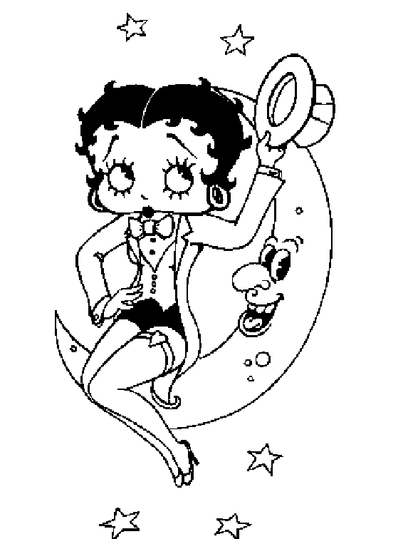 Image #23528 - Coloriage betty boop gratuit