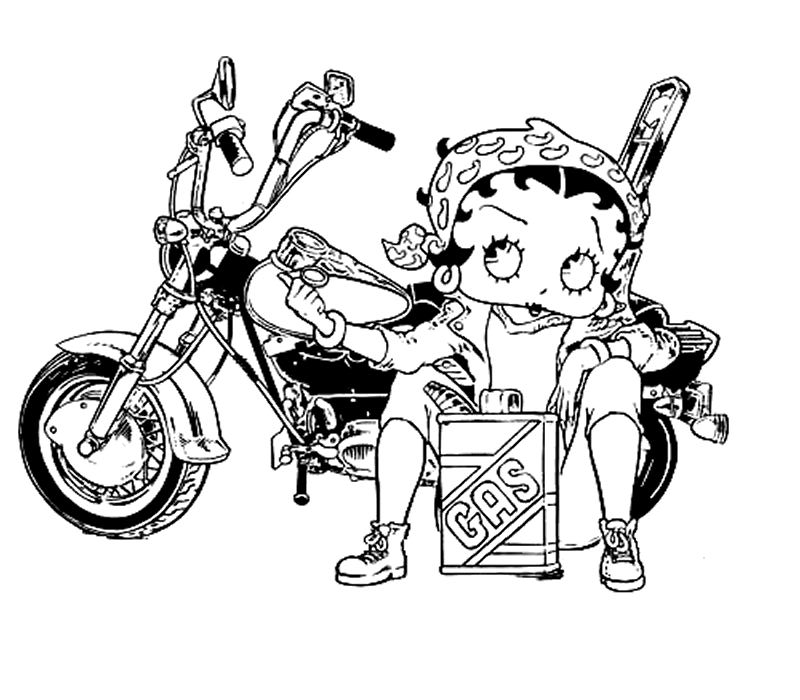 Image #23529 - Coloriage betty boop gratuit