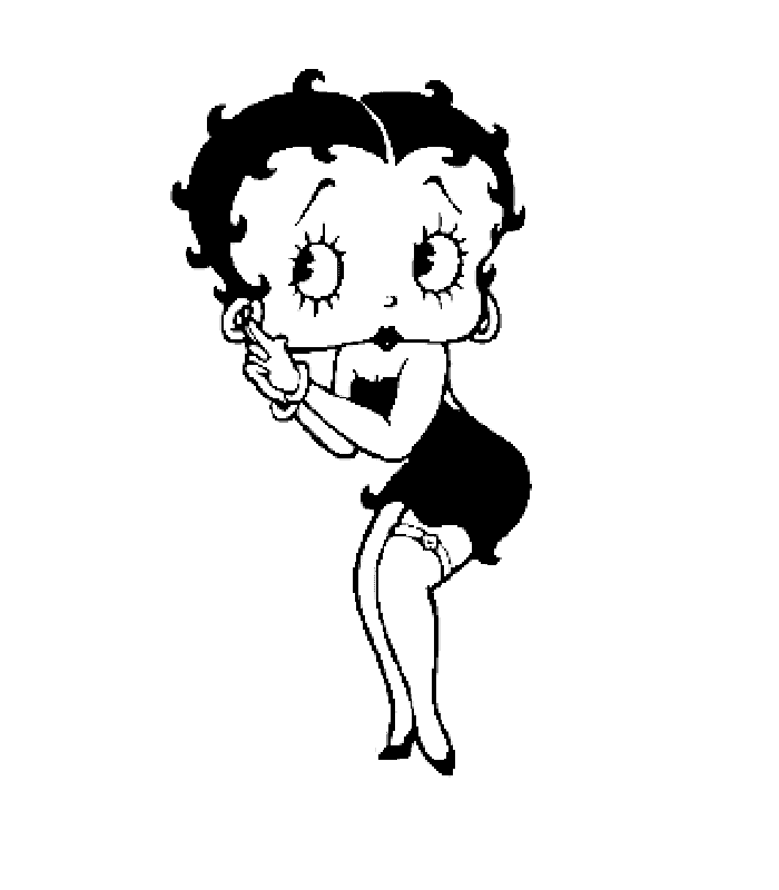Image #23536 - Coloriage betty boop gratuit