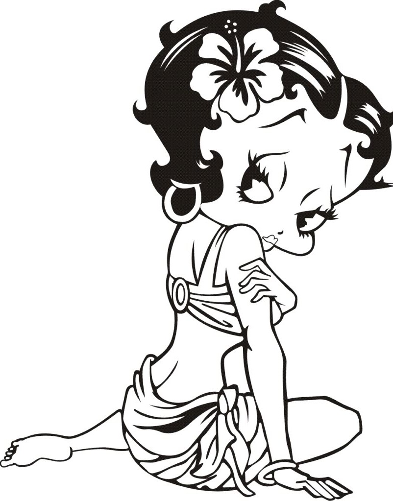 68 dessins de coloriage Betty Boop imprimer sur LaGuerche Image Coloriage betty boop gratuit