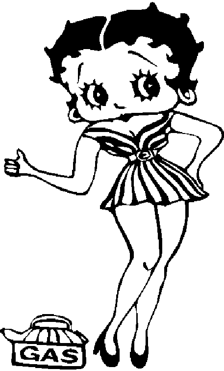 Image #23541 - Coloriage betty boop gratuit