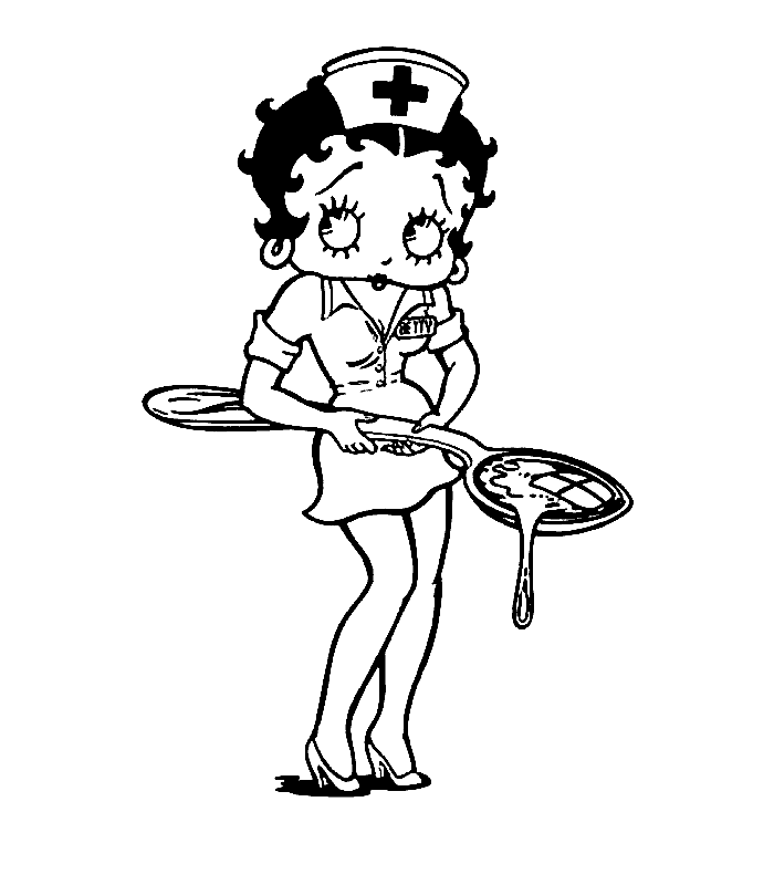 Image #23545 - Coloriage betty boop gratuit