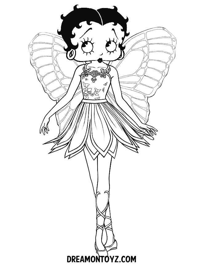 Image #23547 - Coloriage betty boop gratuit