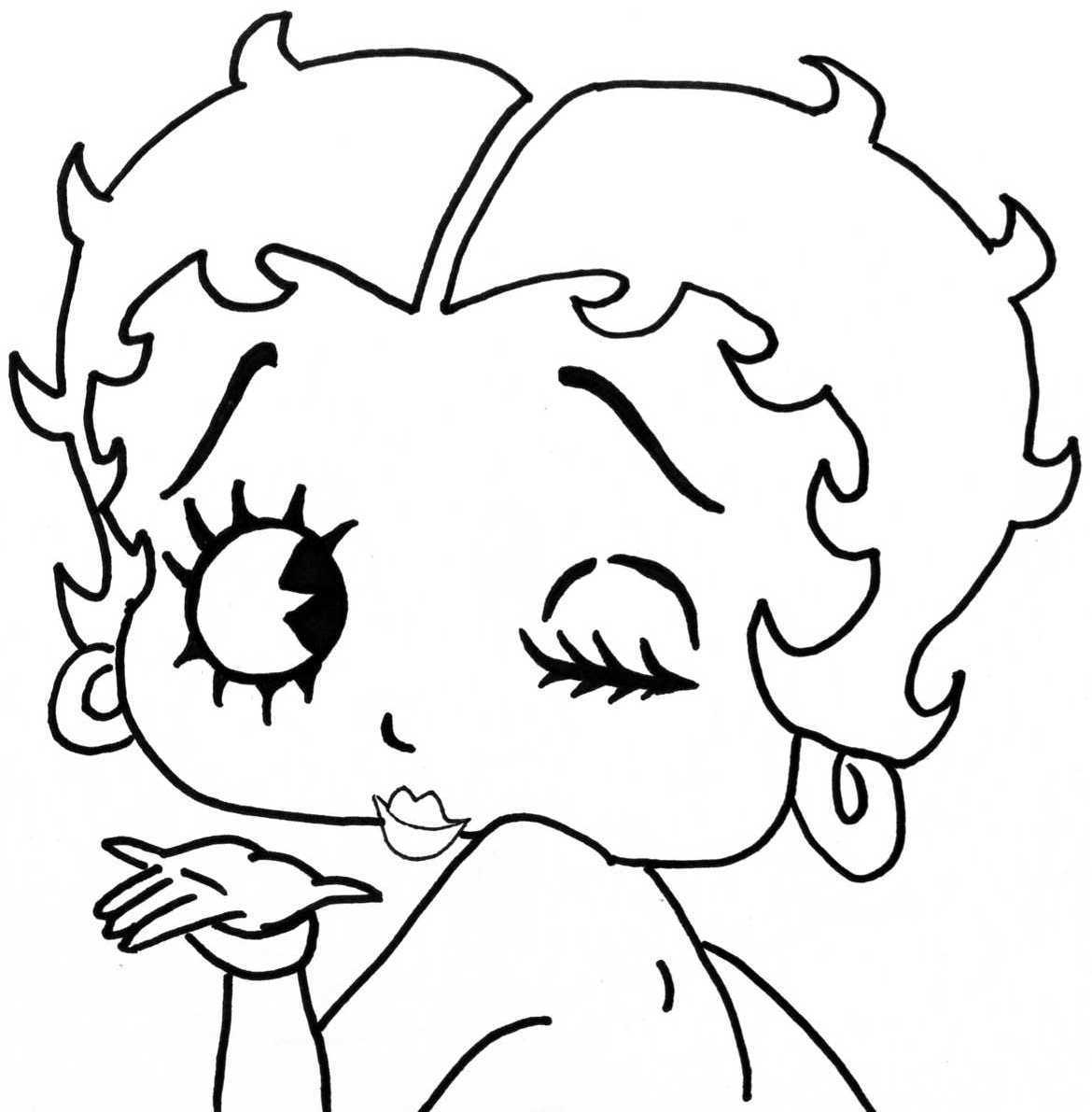 Image #23548 - Coloriage betty boop gratuit