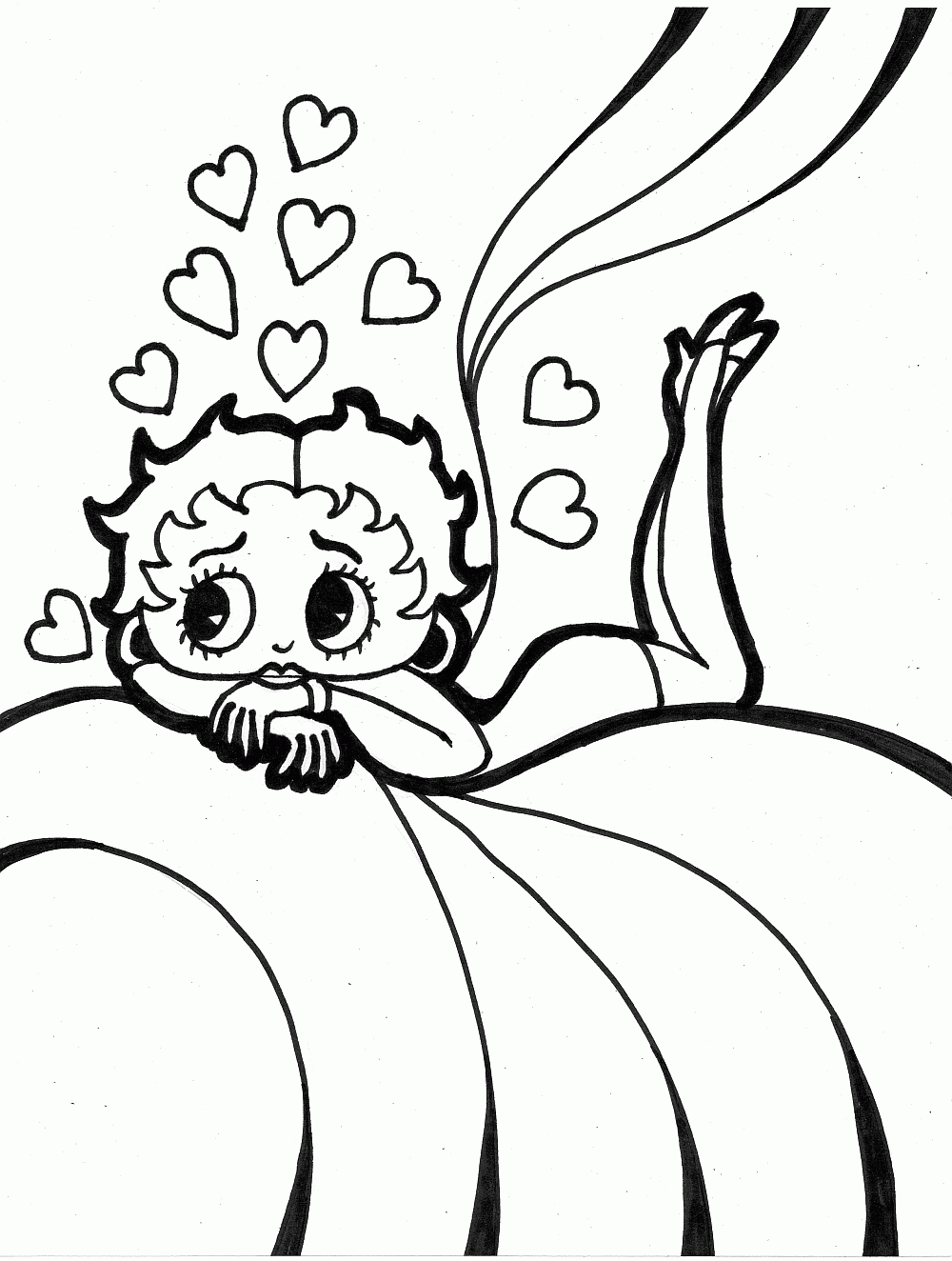 Image #23550 - Coloriage betty boop gratuit