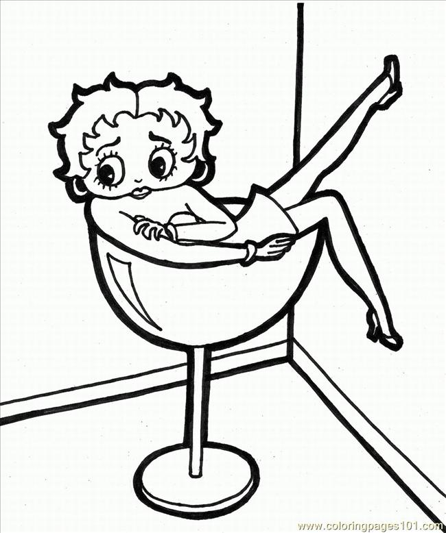 Image #23554 - Coloriage betty boop gratuit