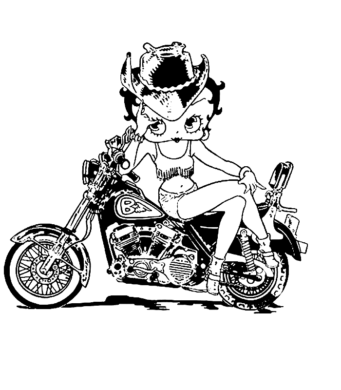 Image #23557 - Coloriage betty boop gratuit