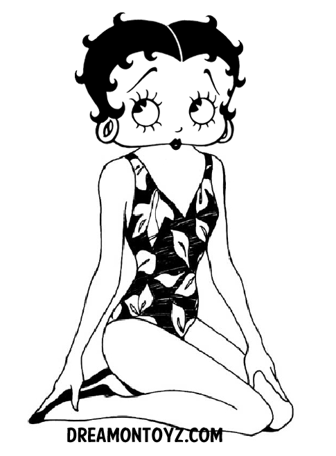 Image #23558 - Coloriage betty boop gratuit