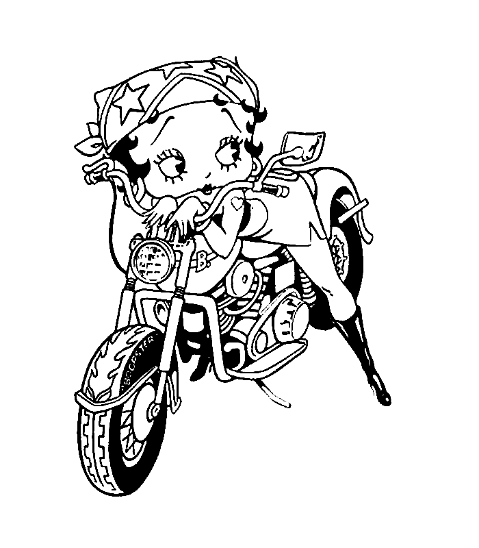 Image #23560 - Coloriage betty boop gratuit