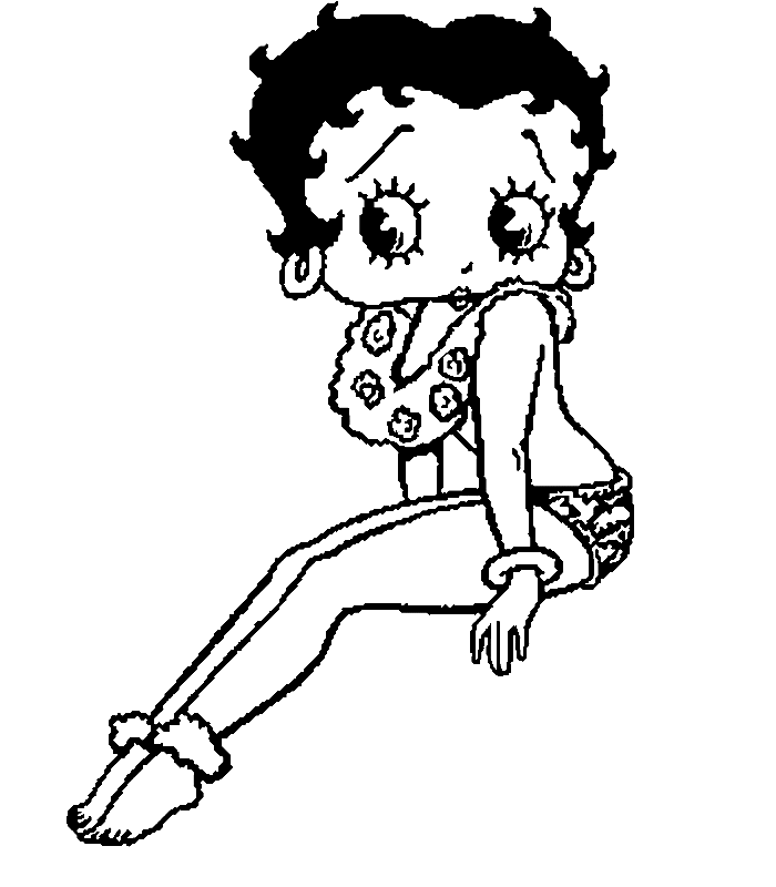 Image #23562 - Coloriage betty boop gratuit