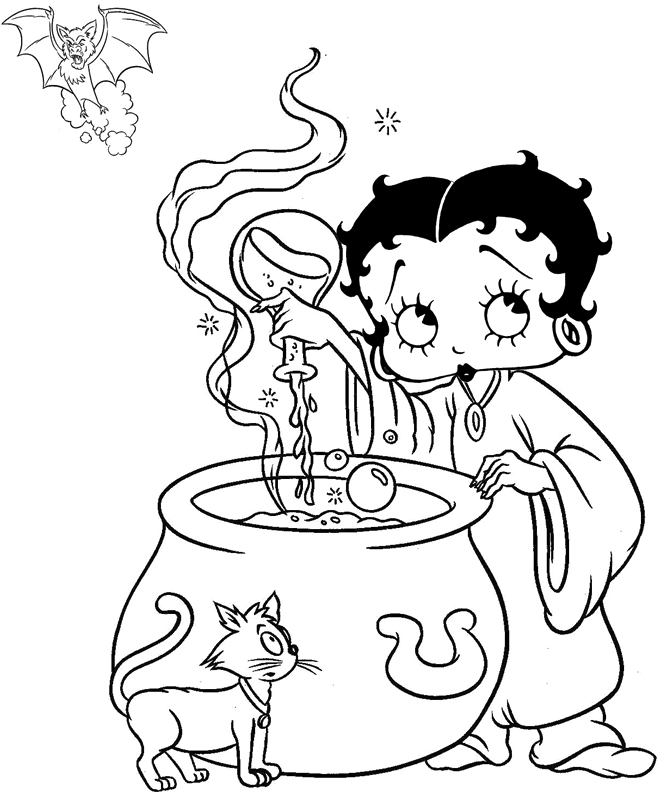Image #23564 - Coloriage betty boop gratuit