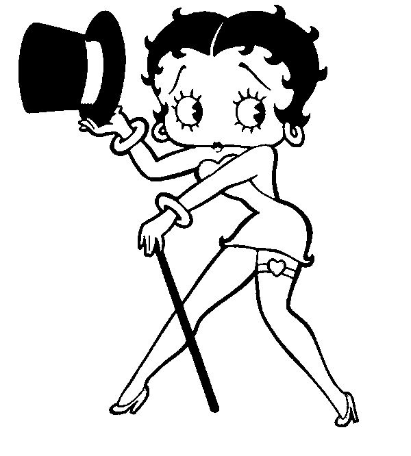 Image #23567 - Coloriage betty boop gratuit