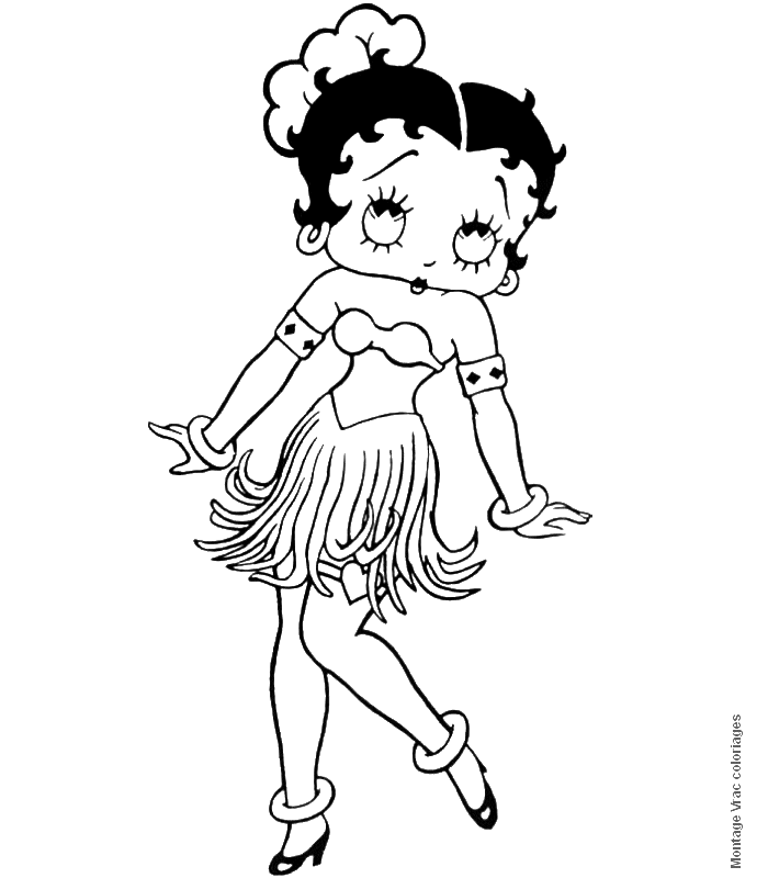 Image #23568 - Coloriage betty boop gratuit