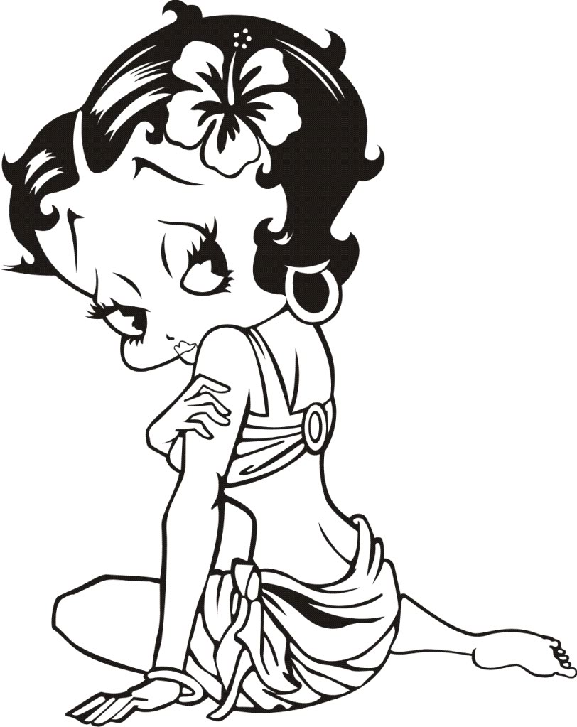 Image #23574 - Coloriage betty boop gratuit