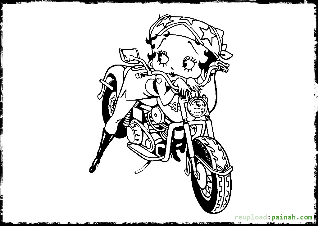 Image #23576 - Coloriage betty boop gratuit