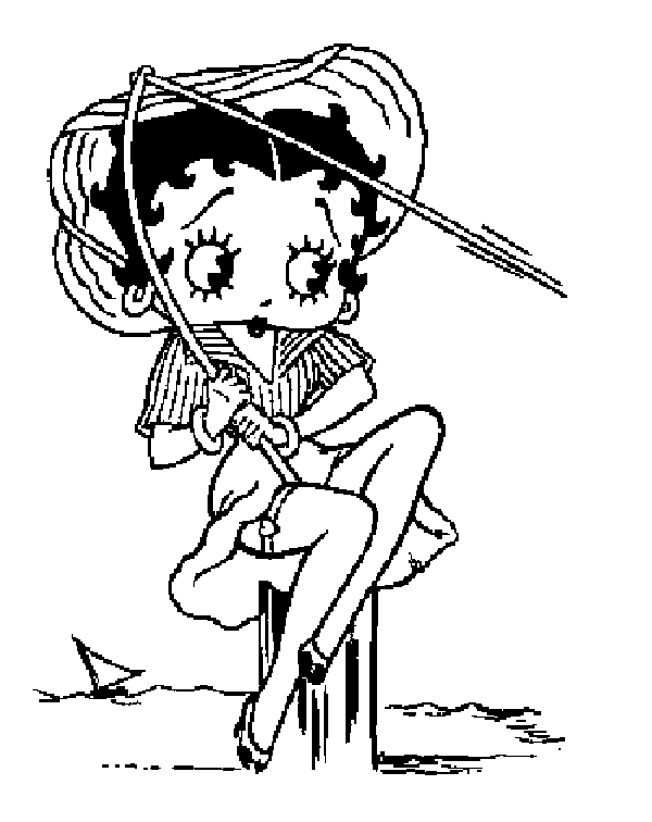 Image #23577 - Coloriage betty boop gratuit