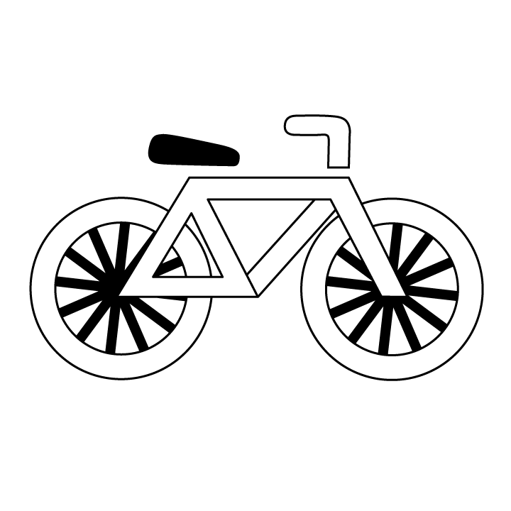 Dessin #15913 - Coloriage bicyclette a colorier