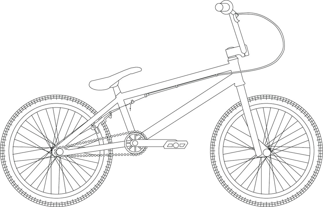 Dessin #15927 - Un joli coloriage bicyclette